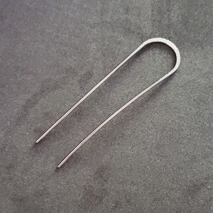 Lilla Rose large black nickel U-Pin - Rounded